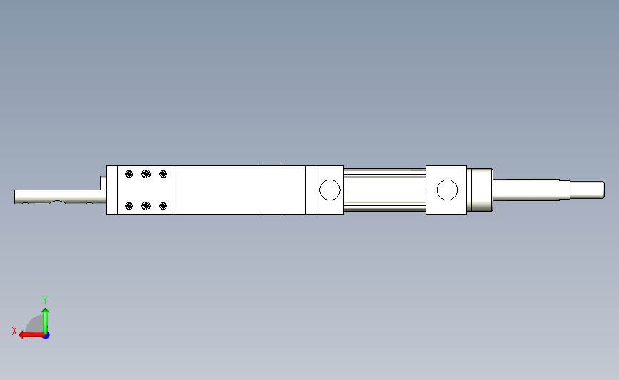 SZKD63.1 Z系列德克斯常用气缸数模 背面视图