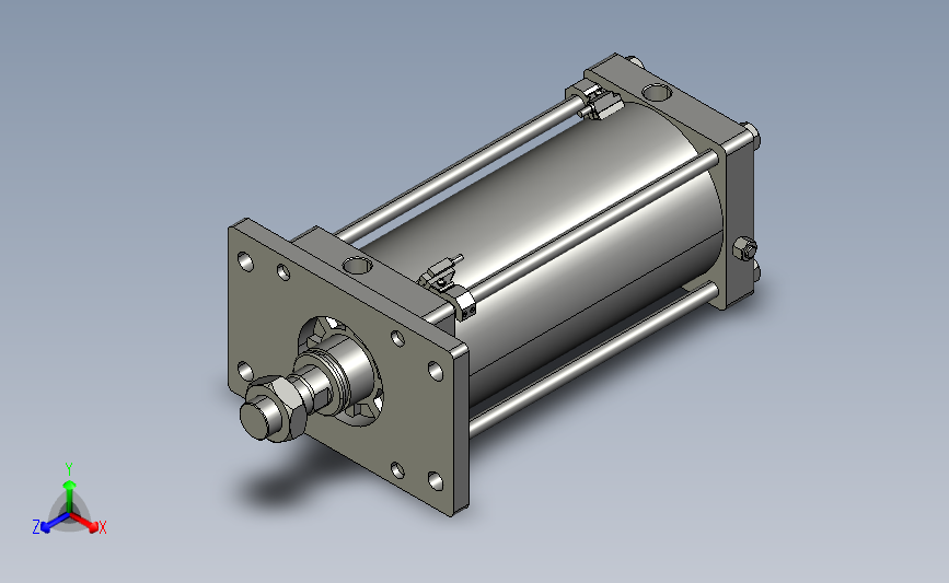 CKD 数模SCS2-LN-FA-160B-300-T2YD-D_0_ 主视图
