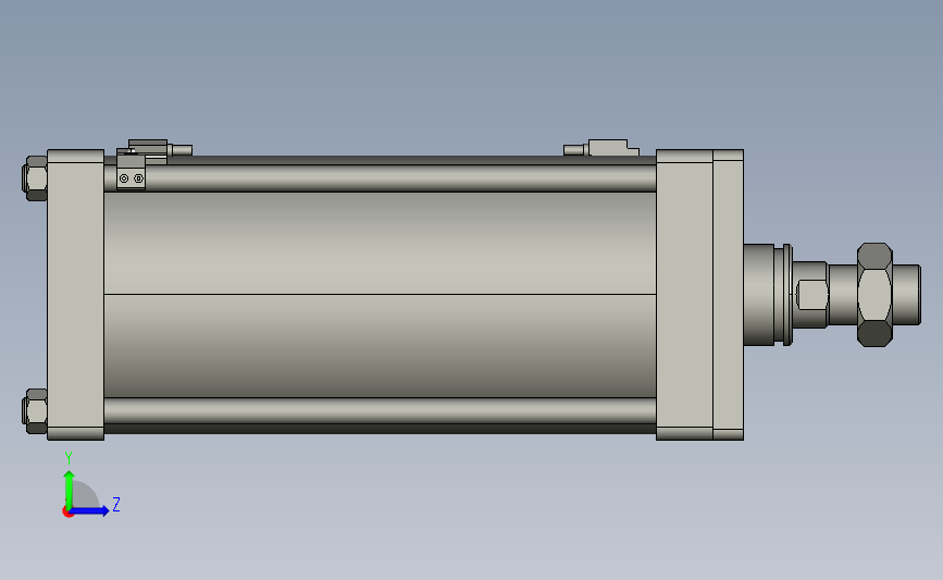 CKD 数模SCS2-LN-FA-160B-300-T2YD-D_0_ 左侧视图