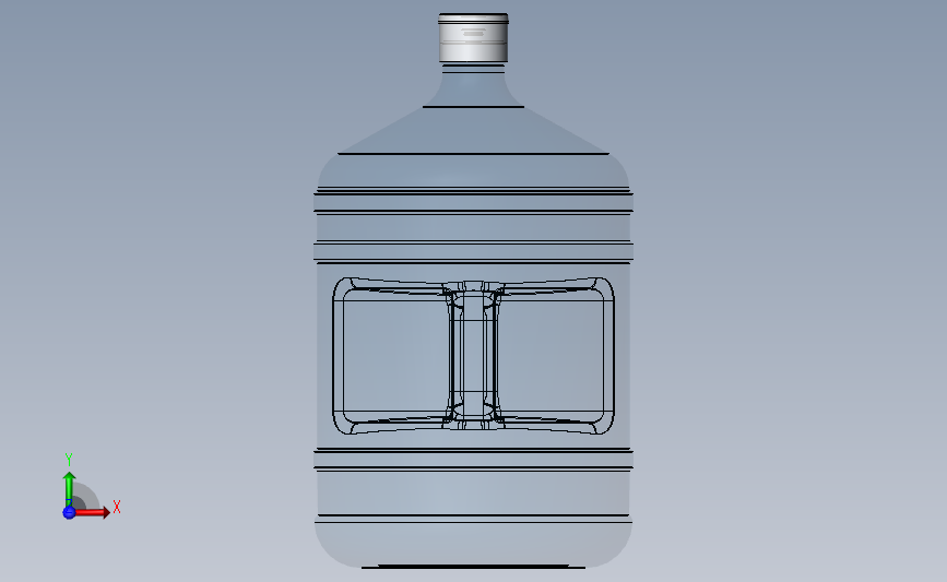 19L水桶 正面视图