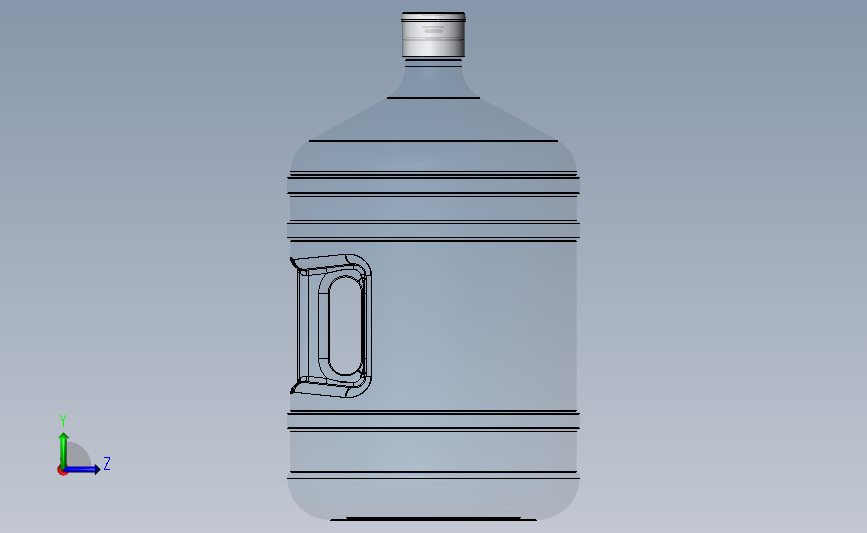 19L水桶 左侧视图