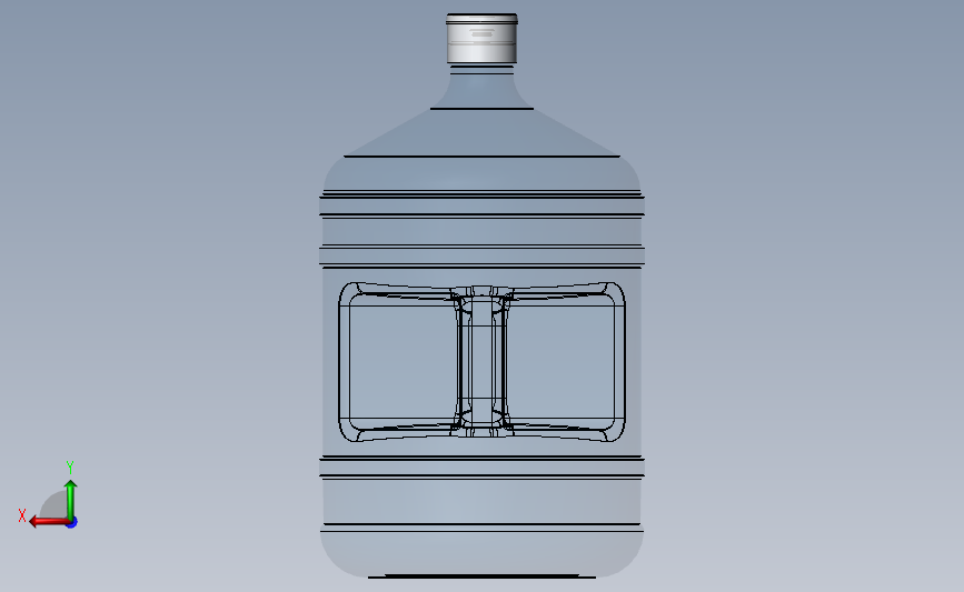 19L水桶 背面视图