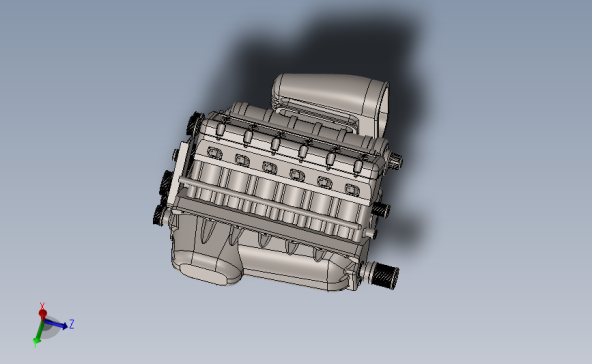 V12发动机模型