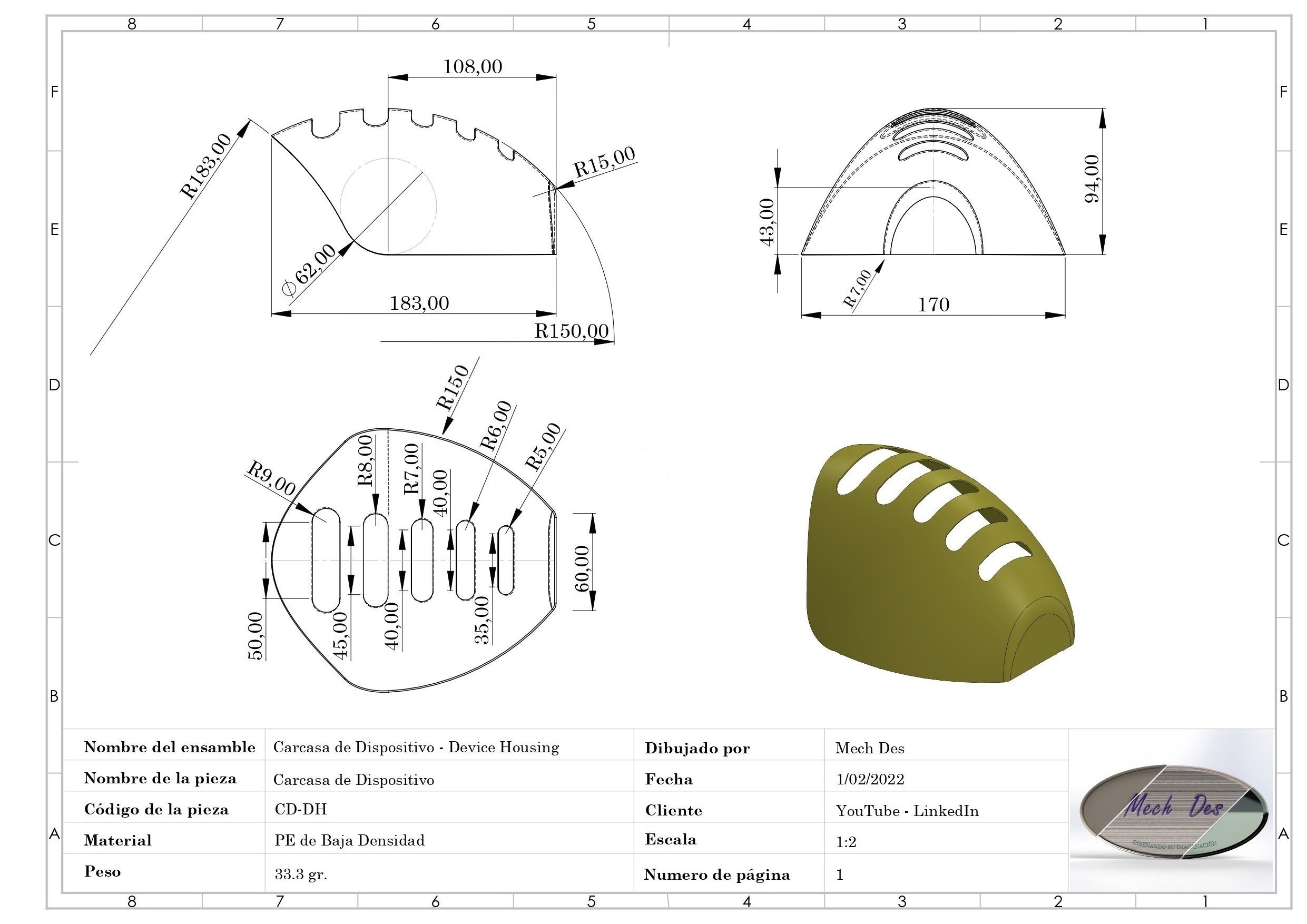 05月22日：薄壁壳体 Solidworks 2019 模型图纸下载 懒石网