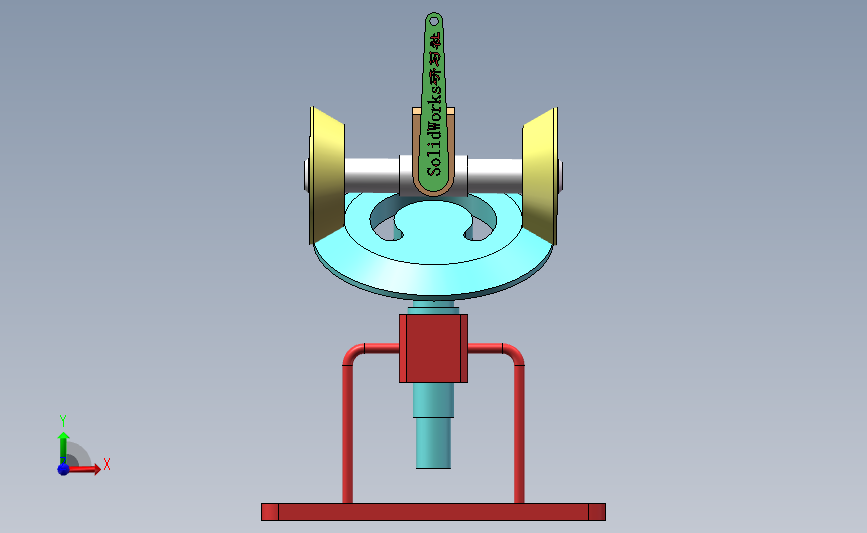 7月29日：圆形斜盘摇杆机构 Solidworks 2019 模型图纸下载 懒石网