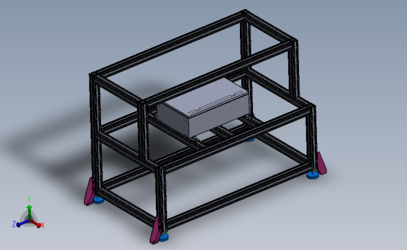 全铝型材搭建的工作台