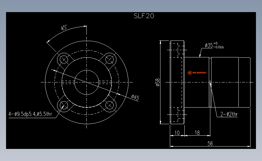 滚珠花键SLF20.dwg