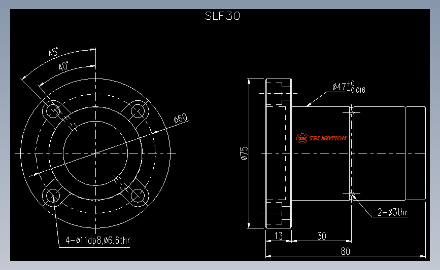 滚珠花键SLF30.dwg