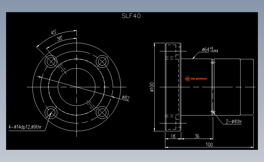 滚珠花键SLF40.dwg