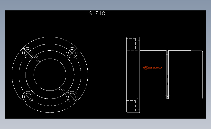 滚珠花键SLF40.dxf