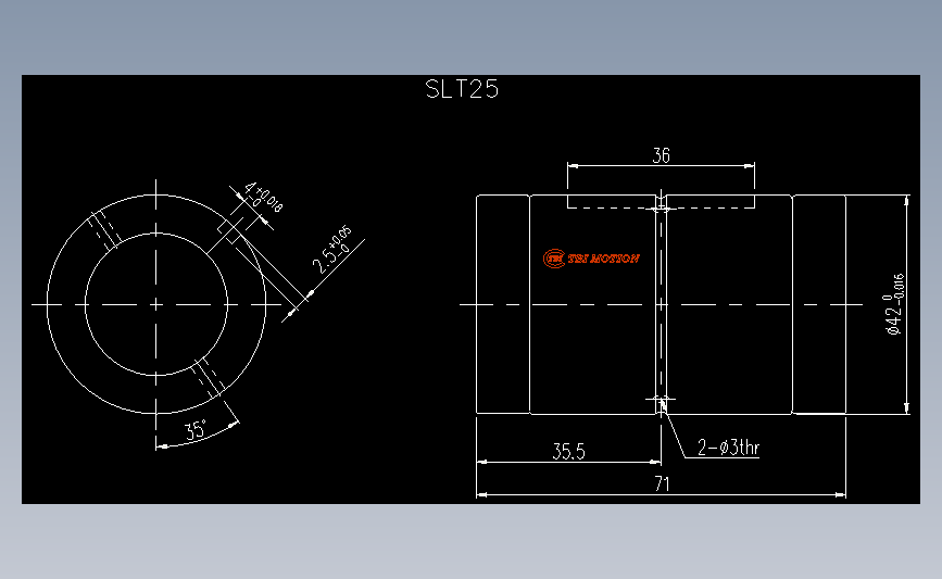 滚珠花键SLT25.dwg