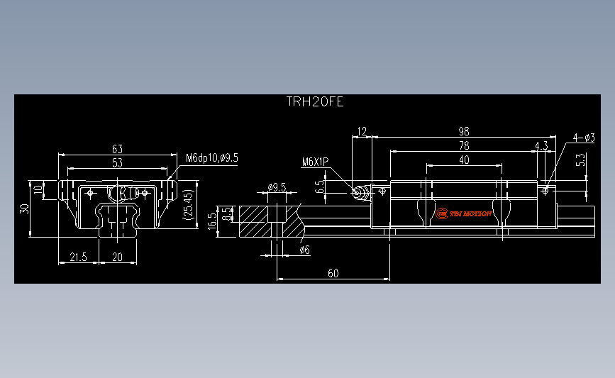 直线导轨TRH20FE.dwg