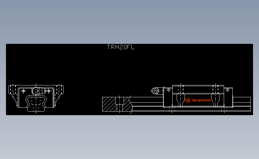 直线导轨TRH20FL.dxf