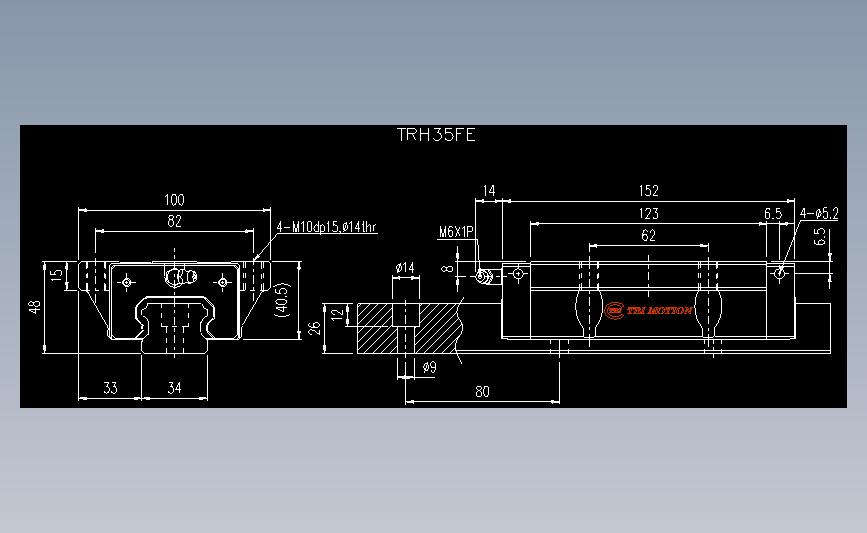 直线导轨TRH35FE.dwg