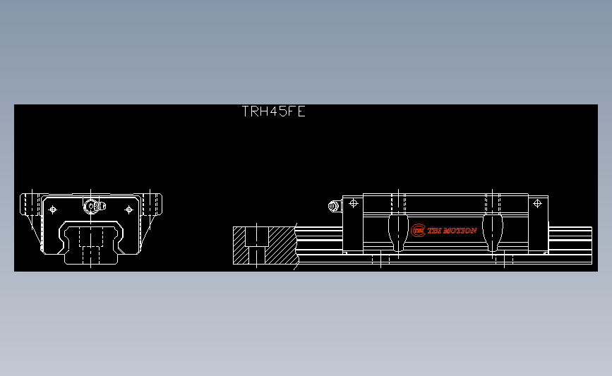 直线导轨TRH45FE.dxf