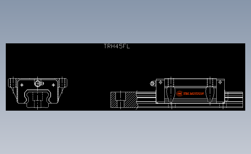 直线导轨TRH45FL.dxf