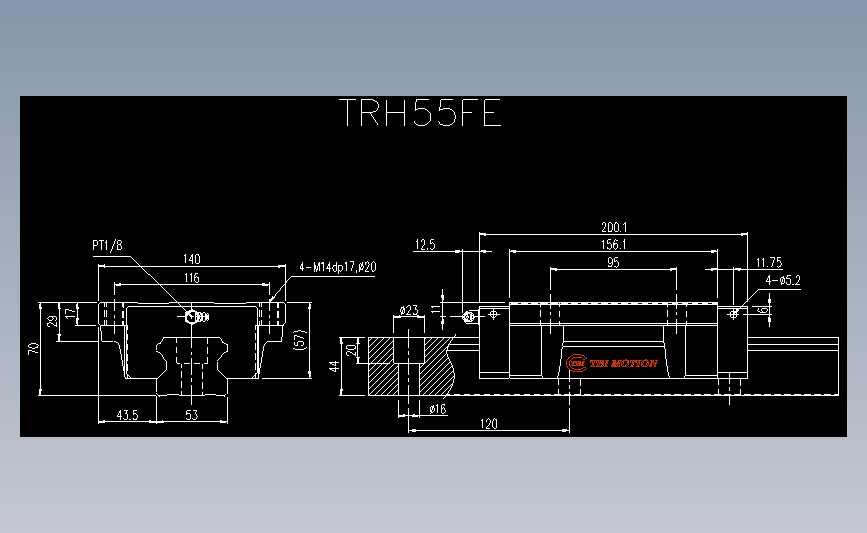 直线导轨TRH55FE.dwg