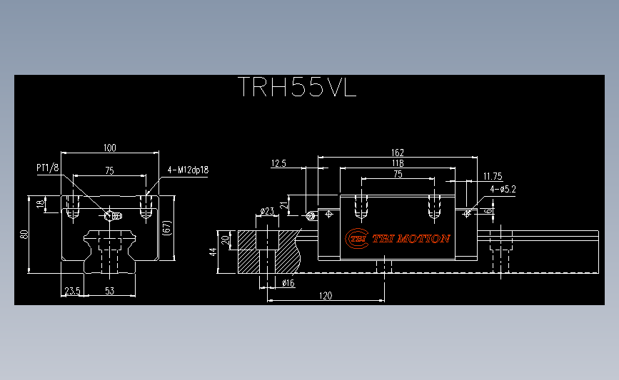 直线导轨TRH55VL.dwg
