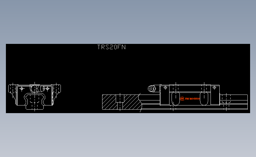 直线导轨TRS20FN.dxf