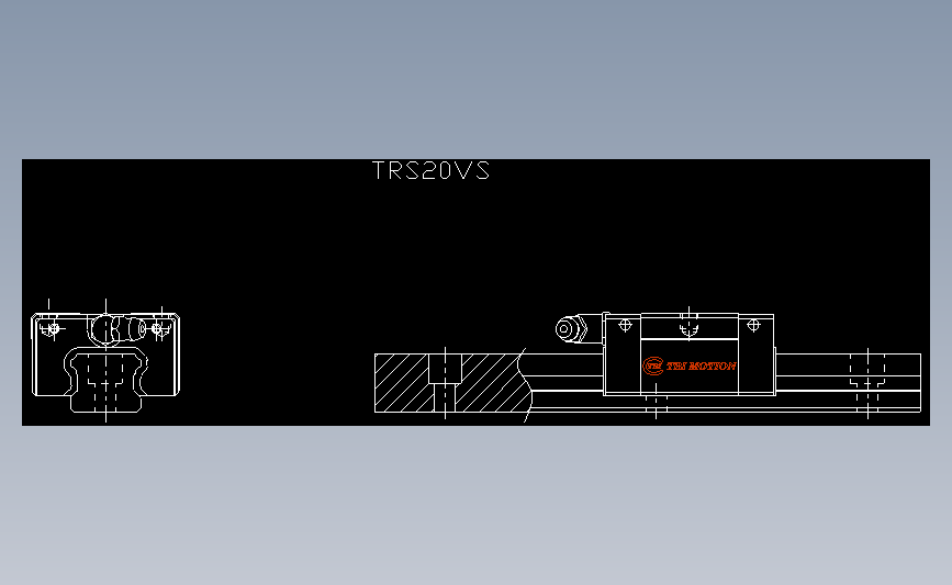直线导轨TRS20VS.dxf