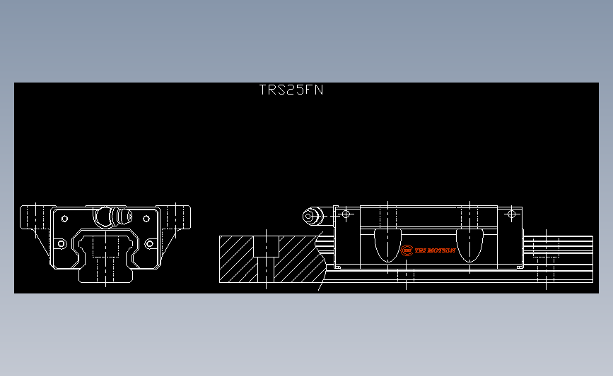 直线导轨TRS25FN.dxf