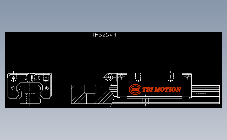 直线导轨TRS25VN.dxf