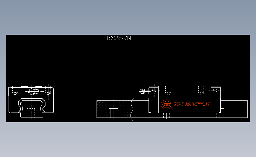 直线导轨TRS35VN.dxf