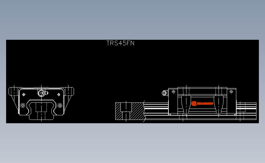 直线导轨TRS45FN.dxf