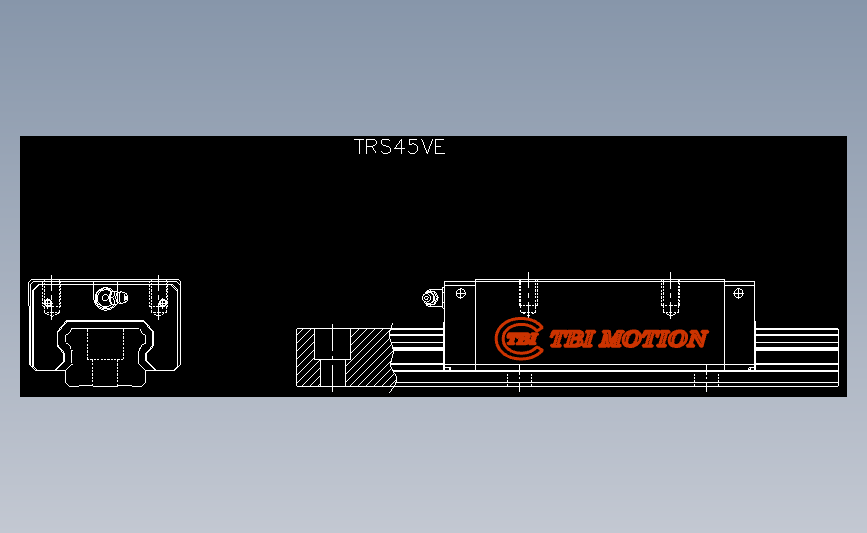 直线导轨TRS45VE.dxf