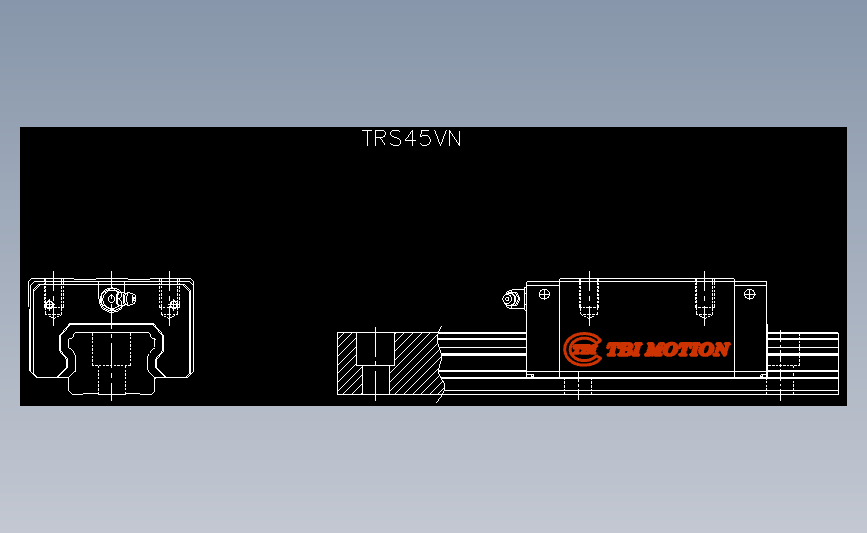 直线导轨TRS45VN.dxf