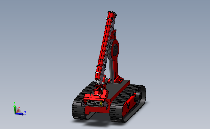 探索机器人3D数模图纸 Solidworks设计