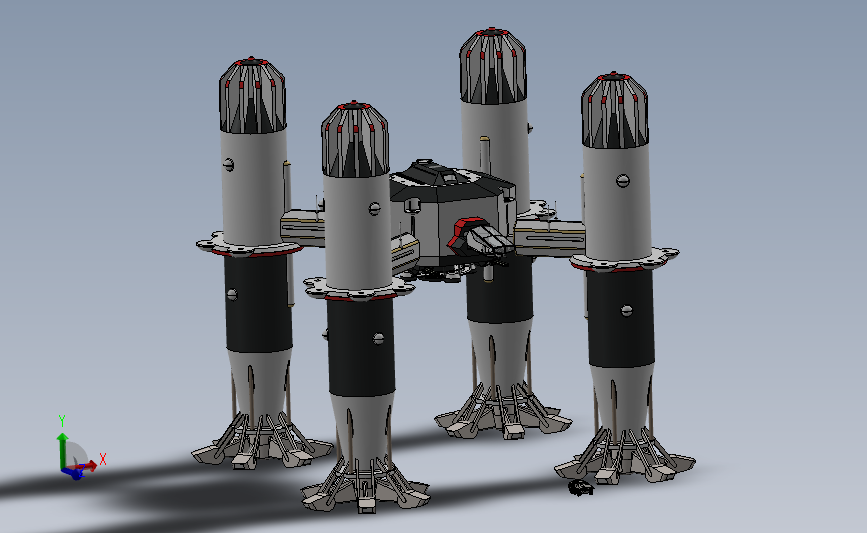 grendel walker机器战车3D图纸 Solidworks设计