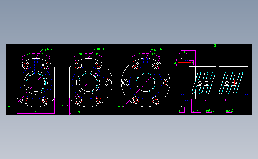银泰滚珠丝杆FDWC04005B3-B