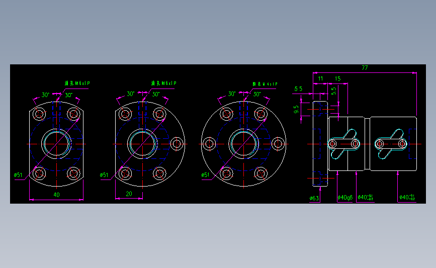 银泰滚珠丝杆FDWC01605B1-B