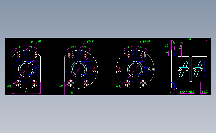 银泰滚珠丝杆FDWC02805B1-B
