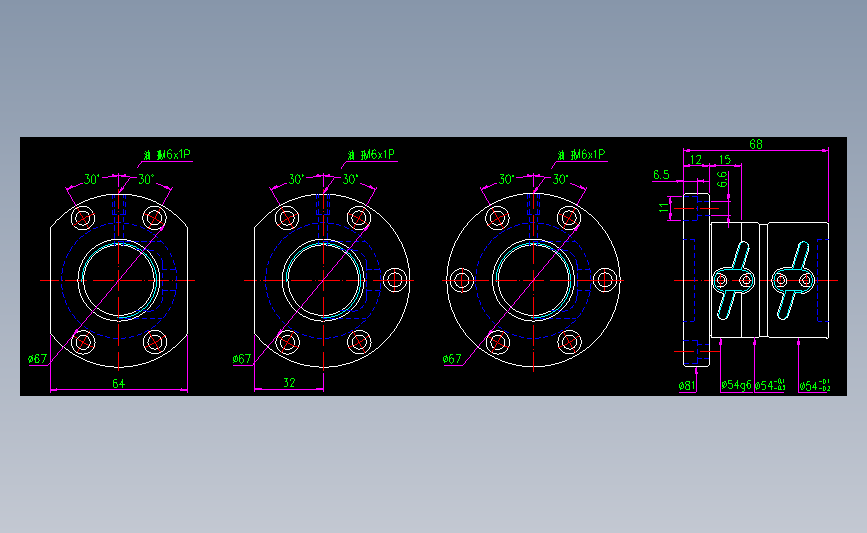 银泰滚珠丝杆FDWC03204B1-A