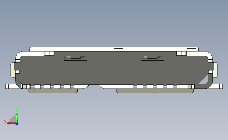 USB-TYPE-AB(母座侧面) 背面视图