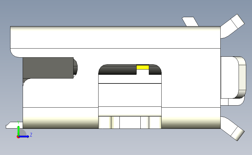 USB-TYPE-AB(母座侧面) 左侧视图