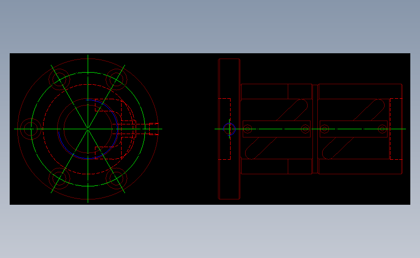 上银导轨丝杆40-16B1.dwg 主视图