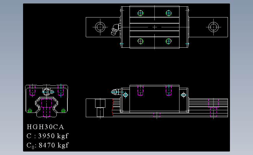 上银导轨丝杆HGH30CA.DWG