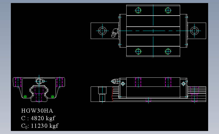 上银导轨丝杆HGW30HA