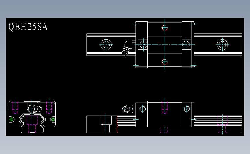 上银导轨丝杆QEH25SA.dwg