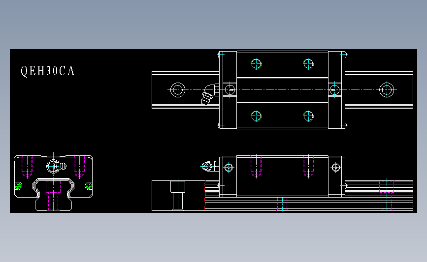 上银导轨丝杆QEH30CA.dwg