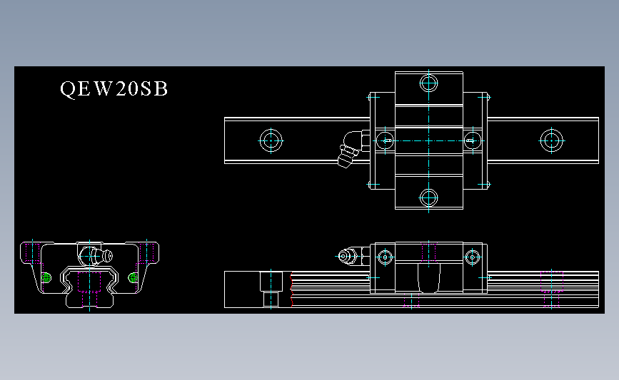 上银导轨丝杆QEW20SB