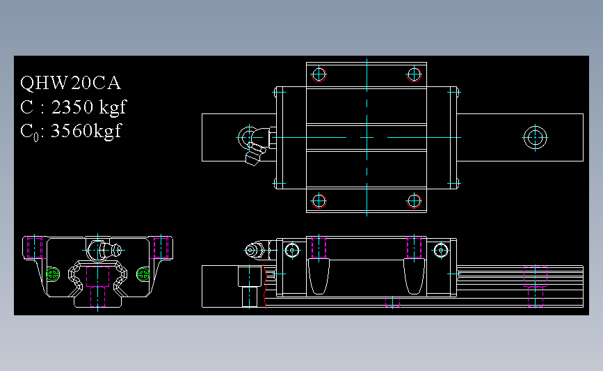 上银导轨丝杆QHW20CA