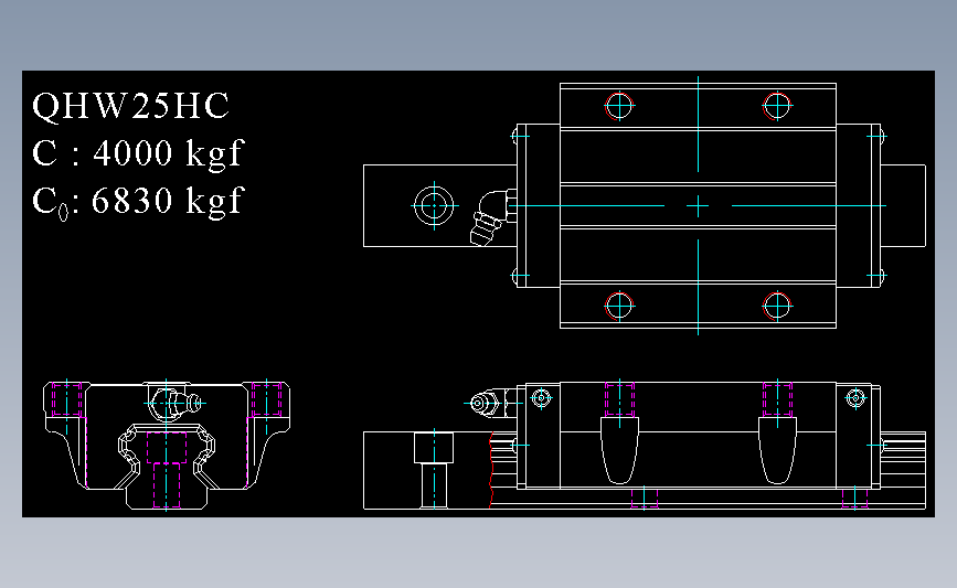 上银导轨丝杆QHW25HC.dwg