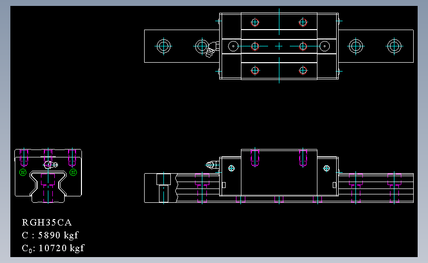 上银导轨丝杆RGH35CA.dwg