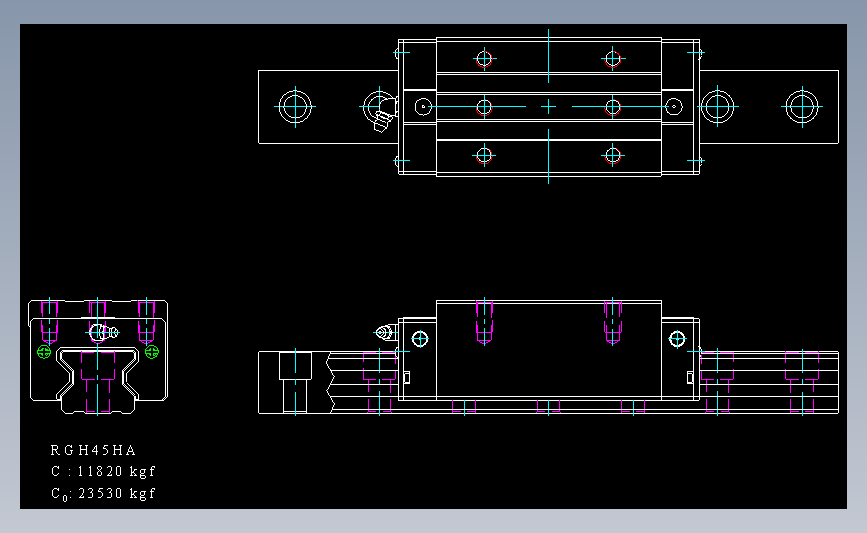 上银导轨丝杆RGH45HA.dwg