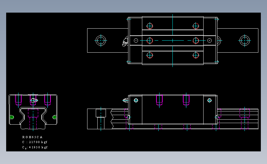 上银导轨丝杆RGH65CA.dwg