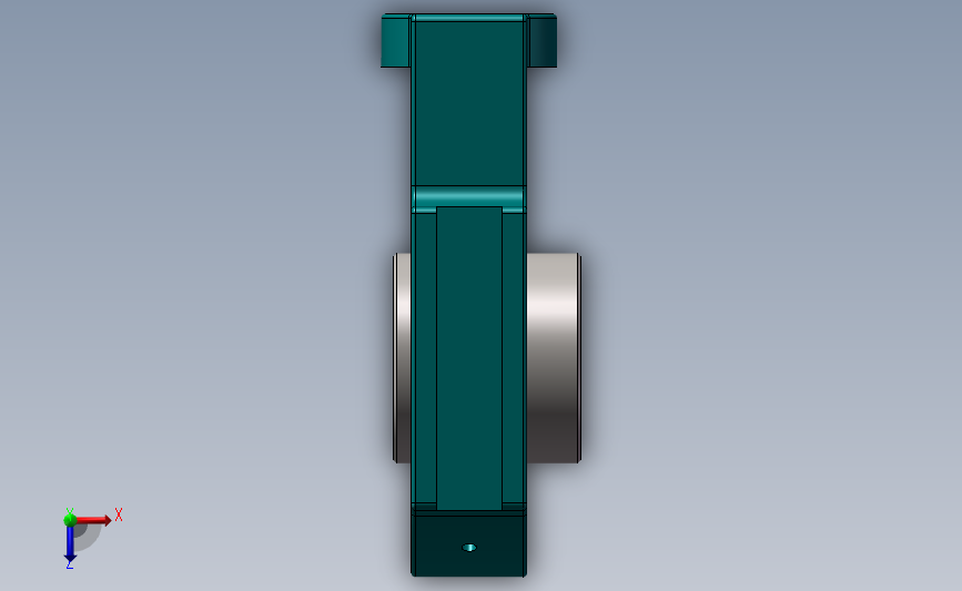 带滑块座轴承 Uct214 Solidworks 2015 模型图纸下载 懒石网